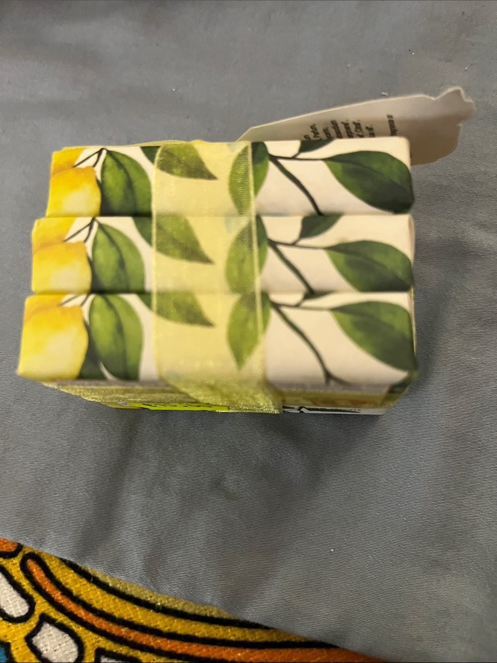#4 - Limone Lemon Soap Three Pack from Rome - Picture 3 of 4